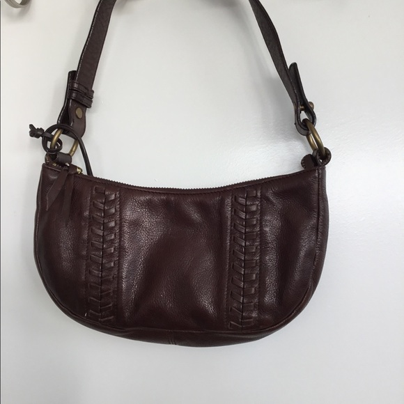 Lauren Ralph Lauren Brown Pebbled Leather Hobo Bag $50 - Picture 2 of 12